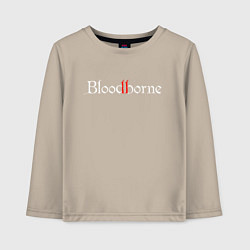 Лонгслив хлопковый детский Bloodborne, цвет: миндальный