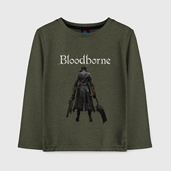 Лонгслив хлопковый детский Bloodborne, цвет: меланж-хаки