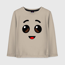 Лонгслив хлопковый детский ЛИЦО БАНАНА ИЗ FORTNITE, цвет: миндальный