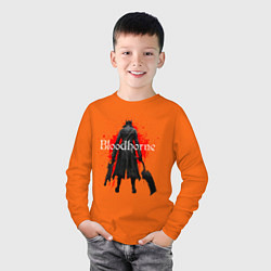 Лонгслив хлопковый детский Bloodborne, цвет: оранжевый — фото 2