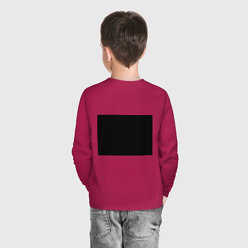 Детский лонгслив Изоляция / Маджента – фото 4