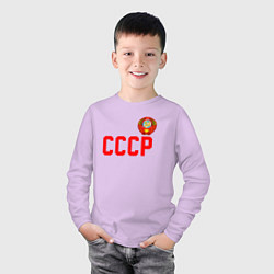 Лонгслив хлопковый детский СССР, цвет: лаванда — фото 2