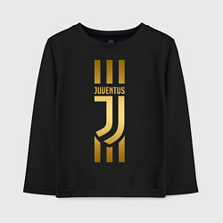 Лонгслив хлопковый детский JUVENTUS, цвет: черный
