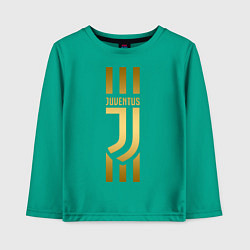 Лонгслив хлопковый детский JUVENTUS, цвет: зеленый