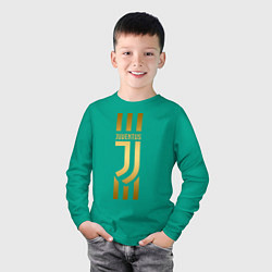 Лонгслив хлопковый детский JUVENTUS, цвет: зеленый — фото 2