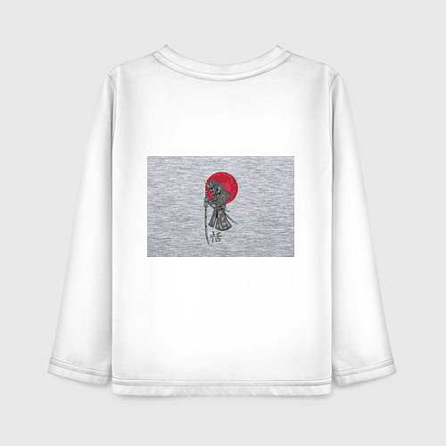 Детский лонгслив Japan style / Белый – фото 2