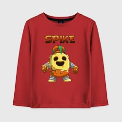 Лонгслив хлопковый детский Brawl Stars Robot Spike, цвет: красный