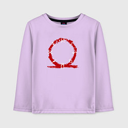 Лонгслив хлопковый детский GOD OF WAR, цвет: лаванда