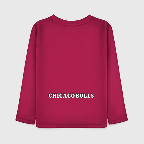 Детский лонгслив CHICAGO BULLS / Маджента – фото 2