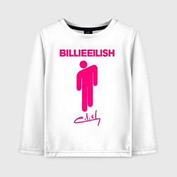 Лонгслив хлопковый детский BILLIE EILISH, цвет: белый