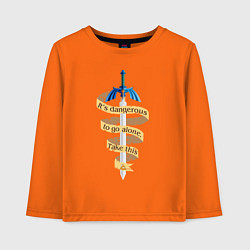 Лонгслив хлопковый детский The Legend of Zelda, цвет: оранжевый