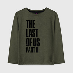 Лонгслив хлопковый детский The Last Of Us PART 2, цвет: меланж-хаки