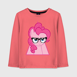 Лонгслив хлопковый детский Pinky Pie hipster, цвет: коралловый