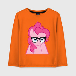 Лонгслив хлопковый детский Pinky Pie hipster, цвет: оранжевый