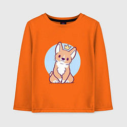 Лонгслив хлопковый детский Милый щенок, цвет: оранжевый