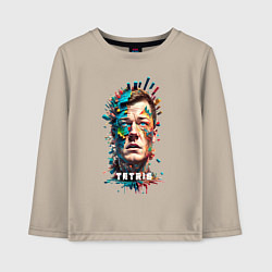 Лонгслив хлопковый детский Tetris - Air studio, цвет: миндальный
