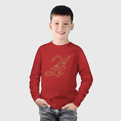 Лонгслив хлопковый детский Kobe Bryant, цвет: красный — фото 2