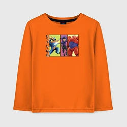 Лонгслив хлопковый детский Big Hero 6, цвет: оранжевый
