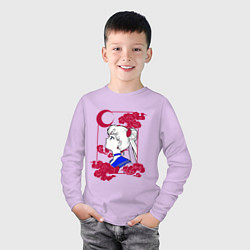 Лонгслив хлопковый детский Сейлор Мун, цвет: лаванда — фото 2