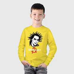 Лонгслив хлопковый детский Король и Шут, цвет: желтый — фото 2