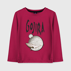 Лонгслив хлопковый детский Gojira, цвет: маджента