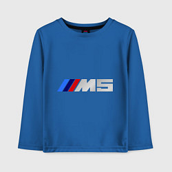 Лонгслив хлопковый детский BMW M5, цвет: синий