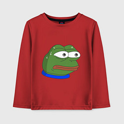 Лонгслив хлопковый детский Pepe MonkaS, цвет: красный