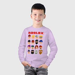 Лонгслив хлопковый детский ROBLOX, цвет: лаванда — фото 2