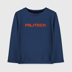 Лонгслив хлопковый детский Militech, цвет: тёмно-синий