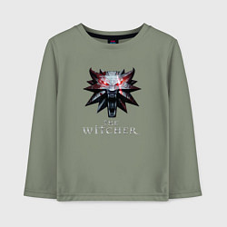 Лонгслив хлопковый детский The Witcher, цвет: авокадо