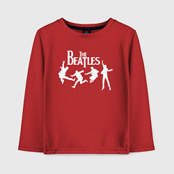 Лонгслив хлопковый детский The Beatles, цвет: красный