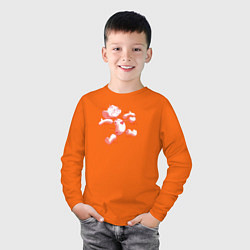 Лонгслив хлопковый детский Джерри, цвет: оранжевый — фото 2