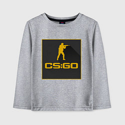 Лонгслив хлопковый детский CS GO Z, цвет: меланж