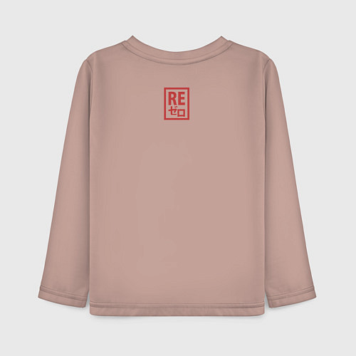 Детский лонгслив Re:Zero Rem / Пыльно-розовый – фото 2