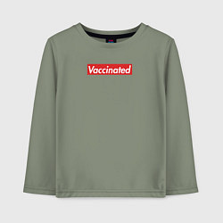 Детский лонгслив Vaccinated