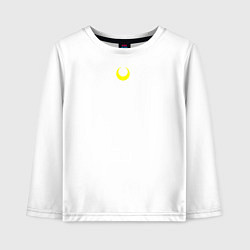 Лонгслив хлопковый детский Sailor Moon, цвет: белый