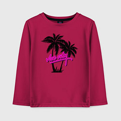Лонгслив хлопковый детский GTA Vice City, цвет: маджента