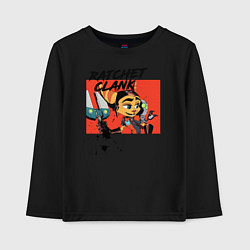 Лонгслив хлопковый детский Рэтчет и Кланr, цвет: черный