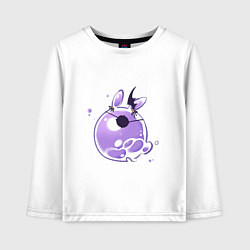 Лонгслив хлопковый детский Фишль, цвет: белый