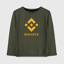 Детский лонгслив BINANCE БИНАНС БИРЖА