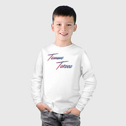 Лонгслив хлопковый детский Снайпер Томимо Токосо Z, цвет: белый — фото 2