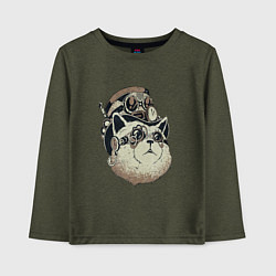 Детский лонгслив Steampunk кот