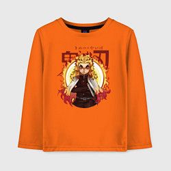 Детский лонгслив Огненный Столп Kimetsu no Yaiba