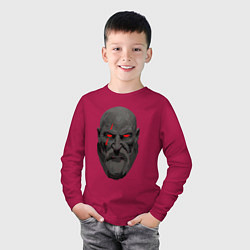 Лонгслив хлопковый детский Kratos ART, цвет: маджента — фото 2