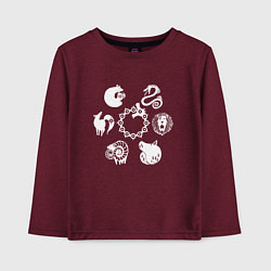 Детский лонгслив СИМВОЛЫ 7 СМЕРТНЫХ ГРЕХОВ