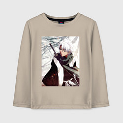 Лонгслив хлопковый детский Hitsugaya Toshiro, цвет: миндальный