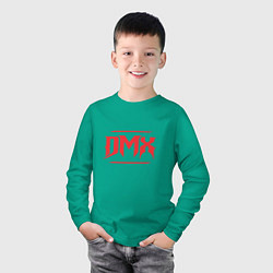 Лонгслив хлопковый детский DMX RIP, цвет: зеленый — фото 2
