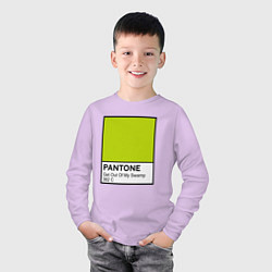 Лонгслив хлопковый детский Shrek: Pantone Color, цвет: лаванда — фото 2