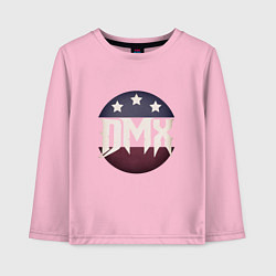 Лонгслив хлопковый детский DMX USA, цвет: светло-розовый