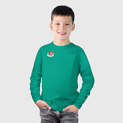 Лонгслив хлопковый детский Zoidberg карман, цвет: зеленый — фото 2